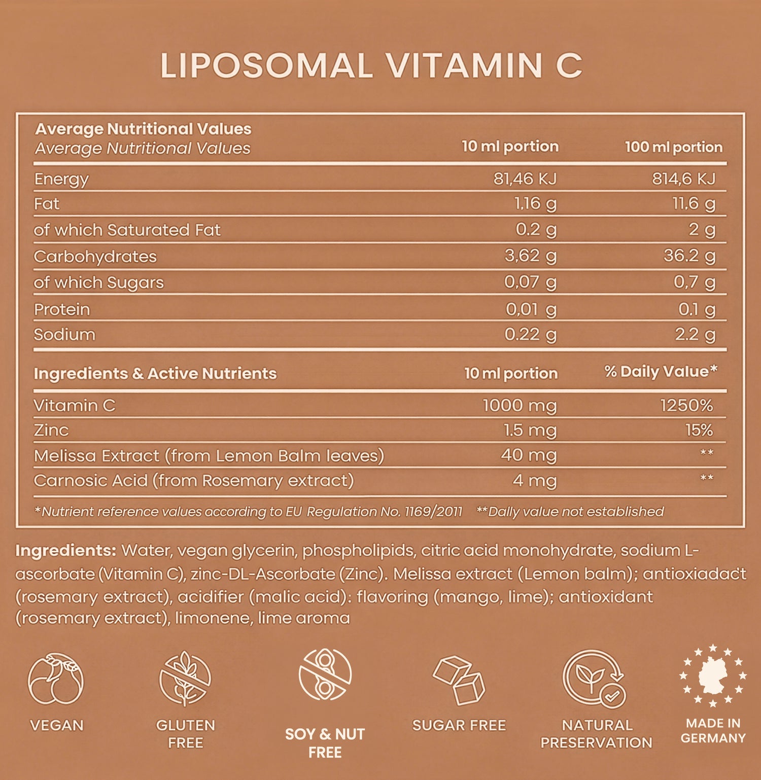 Immune Defense Liposomal Vitamin C with Zinc and Citrus Bioflavonoids