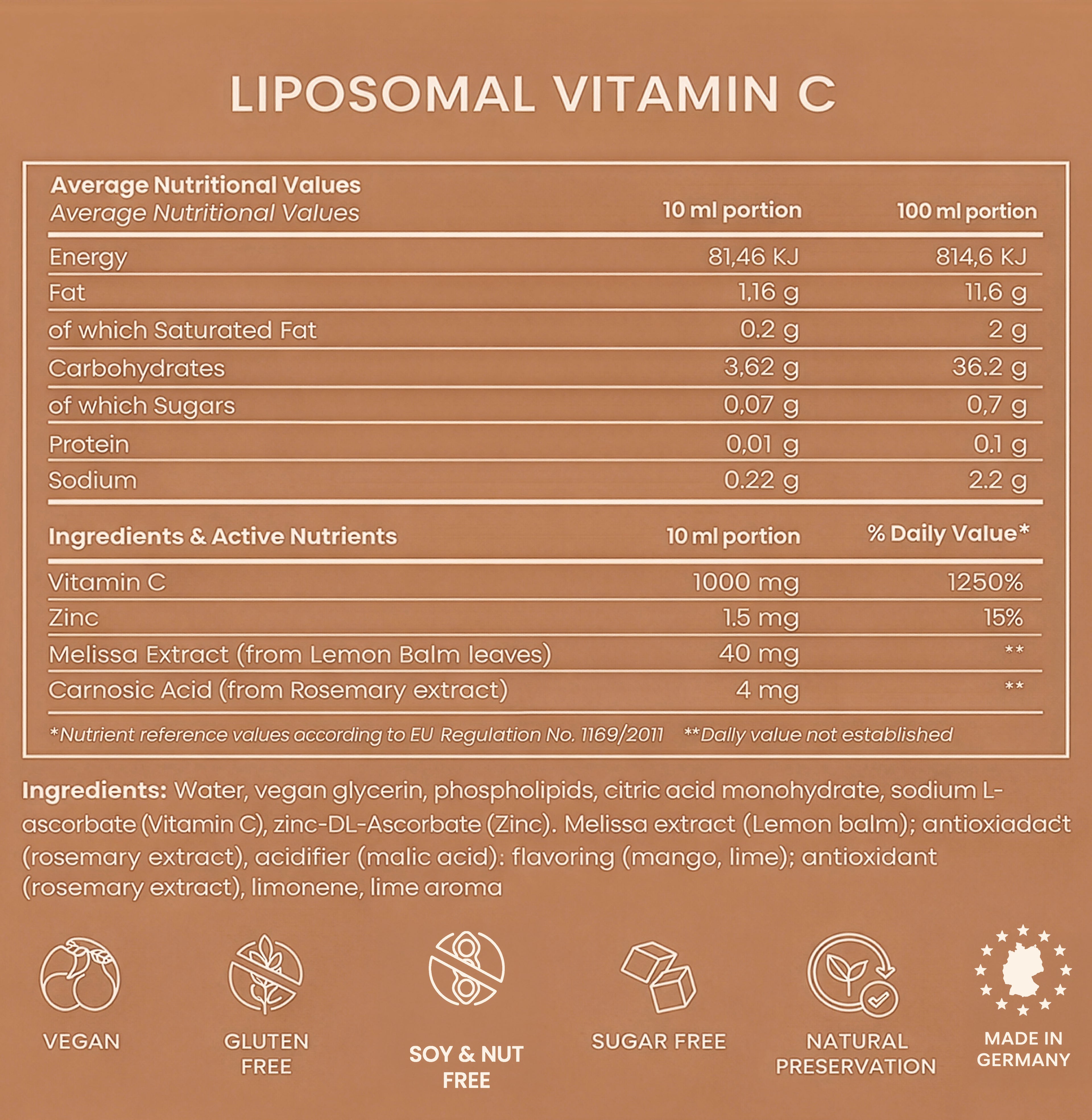 Immune Defense Liposomal Vitamin C with Zinc and Citrus Bioflavonoids