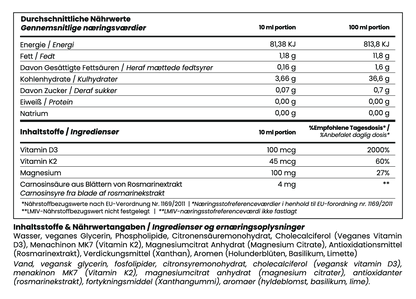 Liposomalt Vitamin D3 med Magnesium og K2
